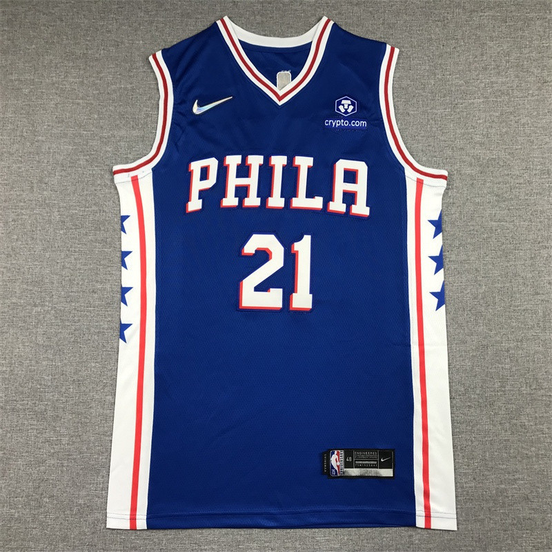 เสื้อแข่ง NBA Philadelphia 76ers สีฟ้าใหม่ ปี 2025