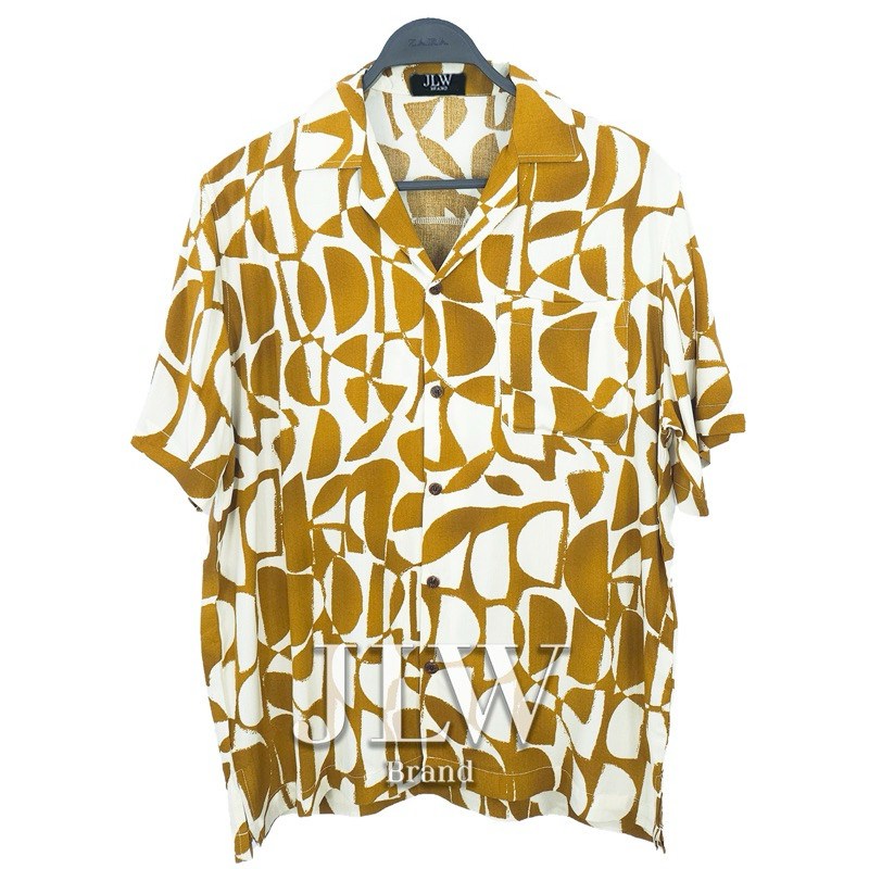 ฮาวายครึ่งวงกลม สีเหลือง ผ้านุ่ม ใส่สบาย โดย brand JLW