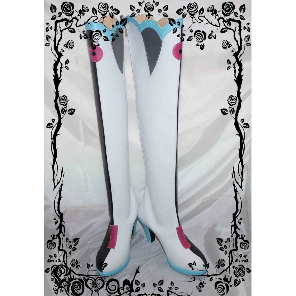 [roman Shoes Custom-Made] vooid Hatsune Miku Racing Queen Figure cos Shoes