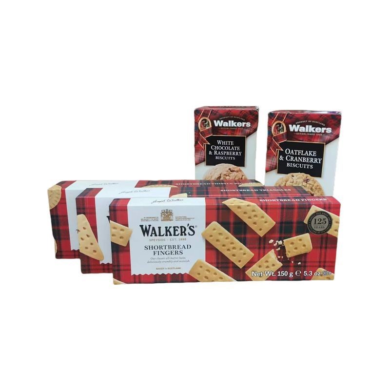 UK นําเข้า Walkers Walkers Walkers บิสกิตกรอบเนยรูปนิ้ว คุกกี้ช็อคโกแลตเฮเซลนัท น้ําชายามบ่าย UK บิส