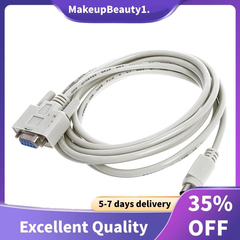 DB9P ถึง 8P Mini Din RS232 ดาวน์โหลดสายสีขาว 8.2 Ft สําหรับ PLC -EH