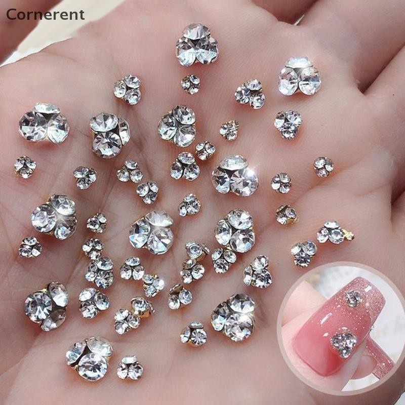 Null 10 ชิ้นอุปกรณ์เล็บคริสตัลโปร่งใส Mini Super Sparkling เพชรขนาดเล็กลูกเล็บ Charms ตกแต่งเล็บคริสตัล null
