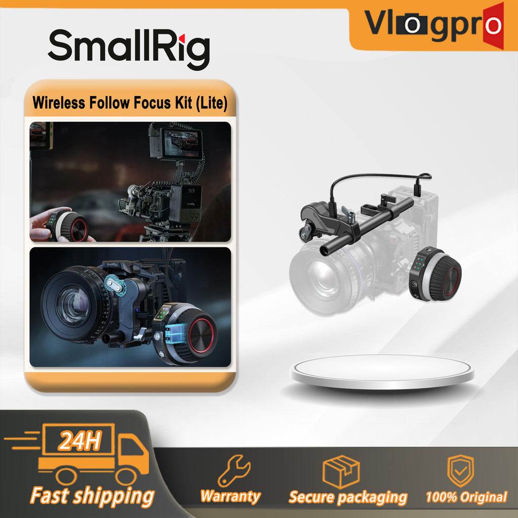 SmallRig Wireless Follow Focus Kit พร้อม Handwheel Controller & Receiver Motor สําหรับ Cinema และ Zo