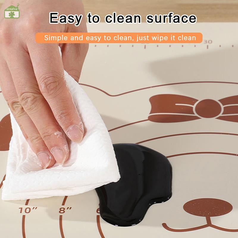 [Gong] 1 ชิ้นซิลิโคน Pastry Mat Baking Mat Non-Stick Dough Mats Pastry Mats สําหรับ Rolling Dough พร