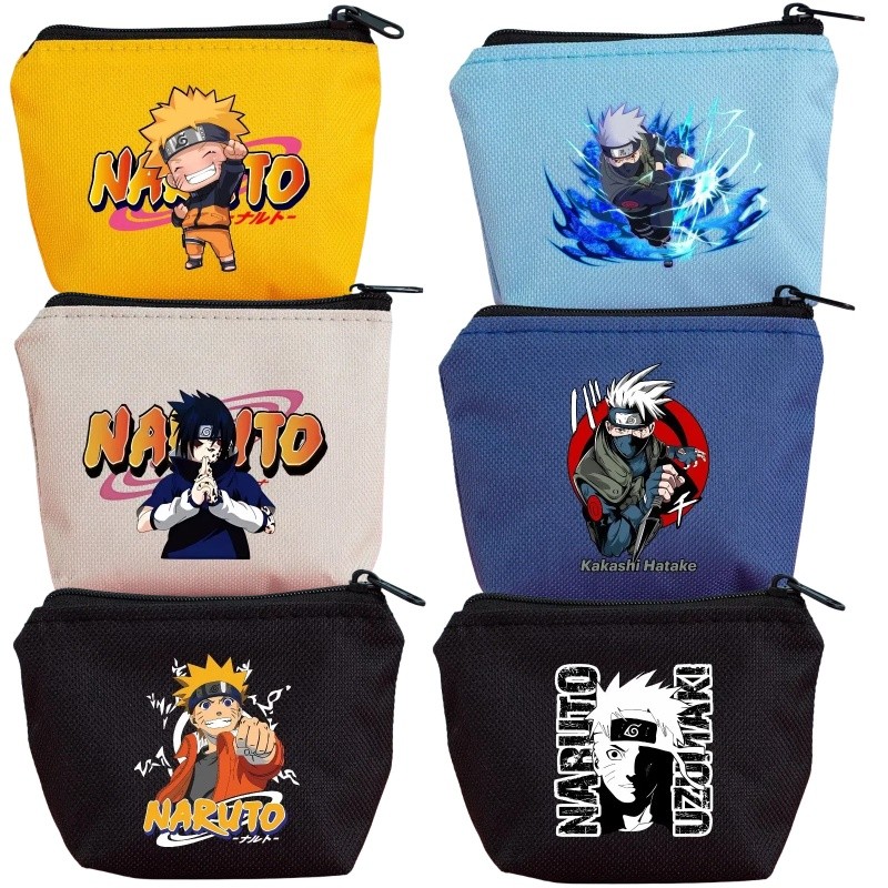 Naruto Wallet Zipper Coin Zero Wallet Bank Card Pocket Storage Bag Fashion Childrens Birthday Gift