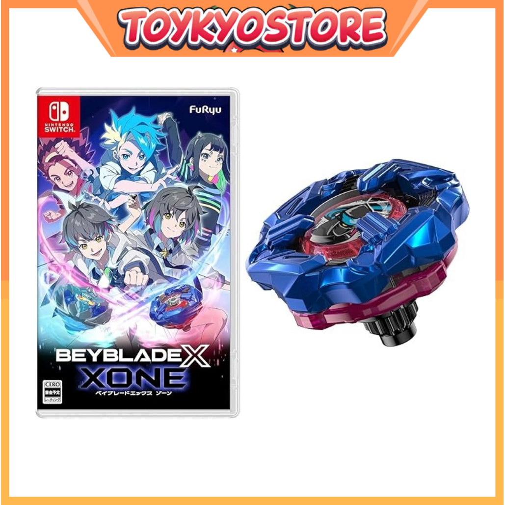 Furyu Beyblade X XONE Beyblade X XONE- Switch & Shinobi Knife 4-60LF Metal Coat Blue [Direct from Ja