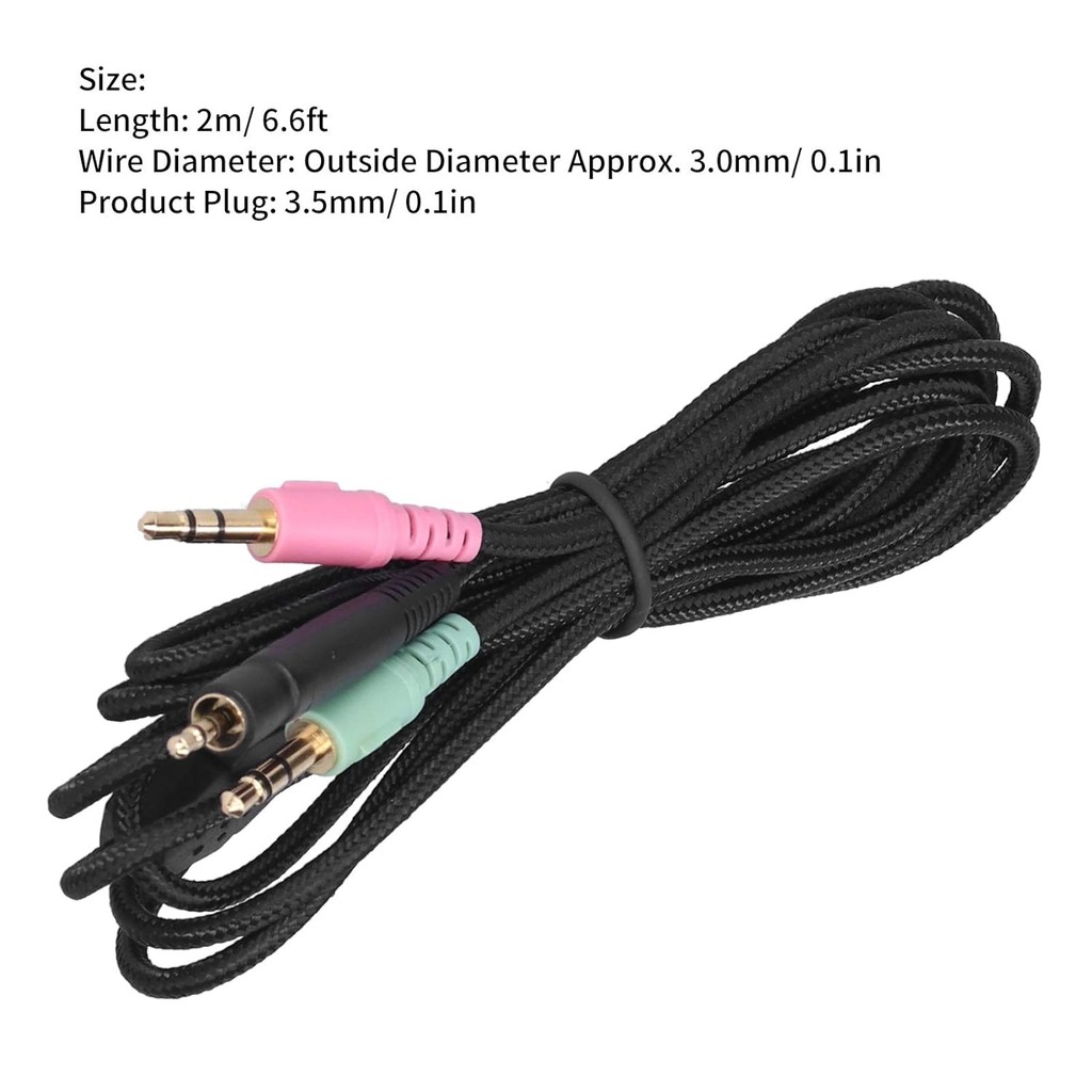 สายหูฟังเกมสายสัญญาณเสียงสําหรับ G4ME ONE GAME 0 PC 373D GSP350 QAHC