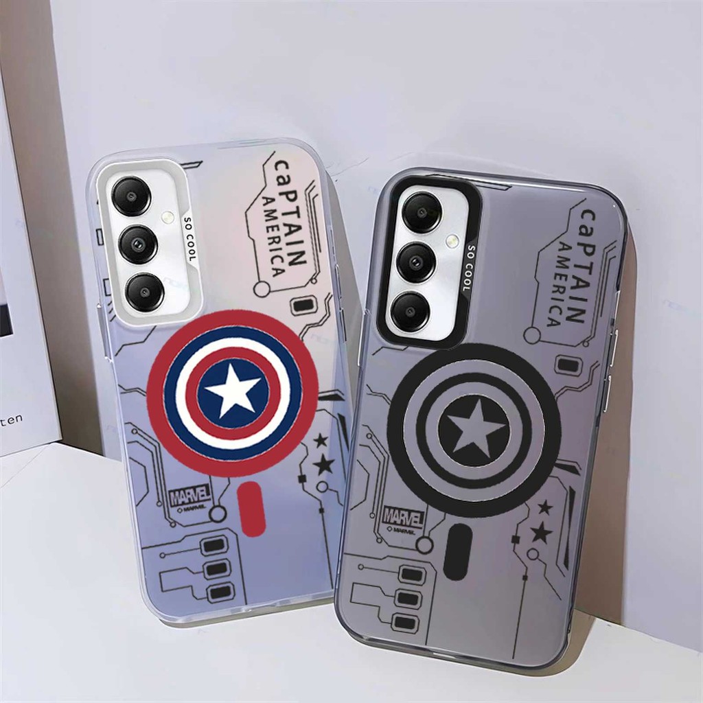 SAMSUNG เคสโทรศัพท์สําหรับSamsung Galaxy A17 A07 A16 A26 A36 A56 ฝาครอบหรูหราโลหะผิวMatte Cover F09-