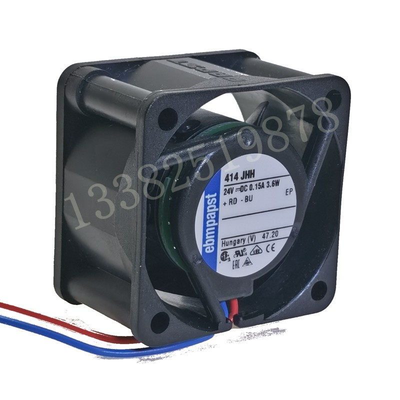 414J ยี่ห้อใหม่เยอรมันนําเข้าพัดลม ebmpapst 4025 DC24V เงียบพัดลมระบายความร้อนหม้อน้ํา