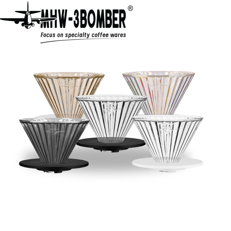 MHW3BOMBER Elf Glass Coffee Dripper V60 V01 Coffee Dripper