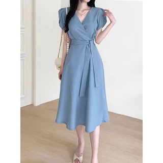 เดรส กระโปรงยาว เดรสงานแต่ง เดรสเกาะอก dress ออกงาน world XXXL