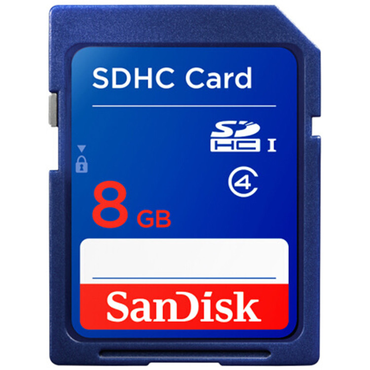 SanDisk SD 8G 8GB คลาส 4 การ์ดหน่วยความจํากล้องดิจิตอล การ์ดขนาดใหญ่