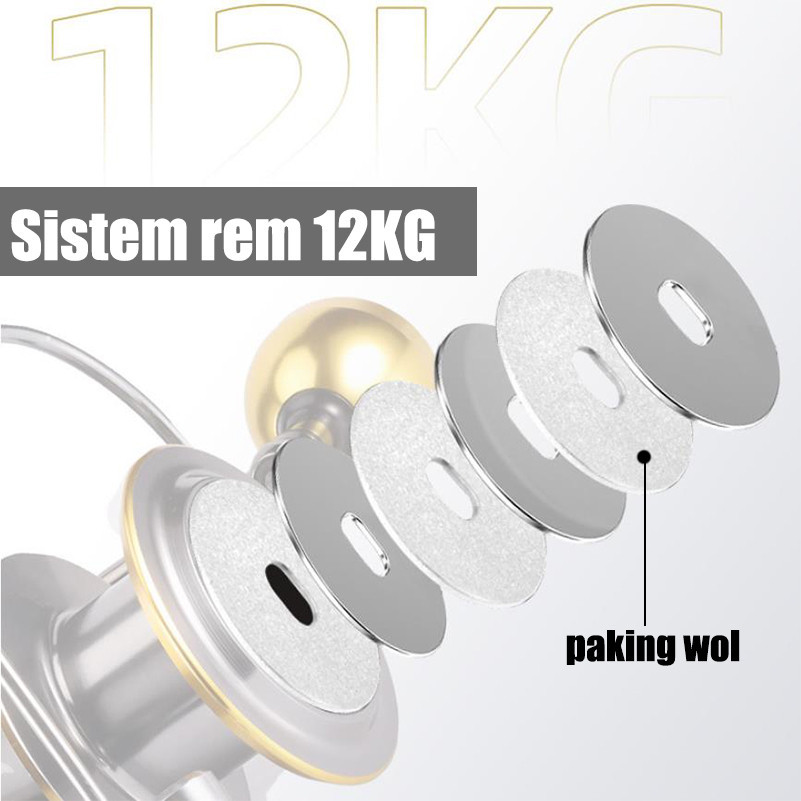 รอกตกปลา รุ่น LC รอกสปินนิ่ง รอกจิ๊กกิ้งโลหะ รอกแคสติ้ง ราคาถูก แรงเบรก 12BB ลากสูงสุด 30 กก. ตลับลูกปืนปลาคาร์ป - รูปที่ 3