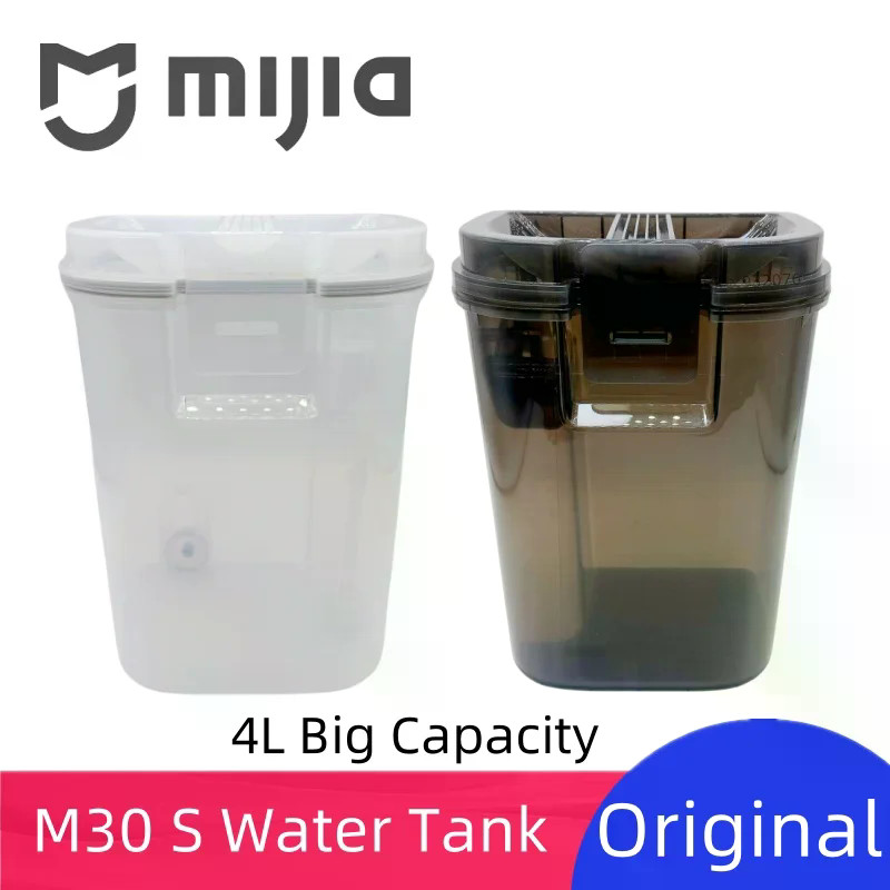 Original Xiomi Mijia M30 S M40 น้ําจืด/ถังทิ้ง 4L ใหญ่สําหรับ Mop Wahsing Dock Station หุ่นยนต์เครื่องดูดฝุ่นอุปกรณ์เสริม