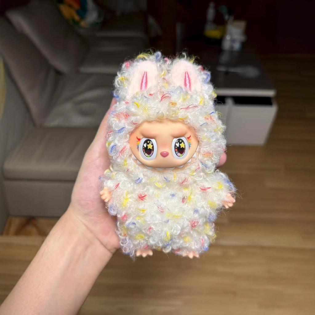 ขนสัตว์หยิกสีสันสดใส labu เสื้อผ้าเด็ก labubu เสื้อผ้า 15 ซม. 123th Generation ไม่มีตุ๊กตา#WW0911#