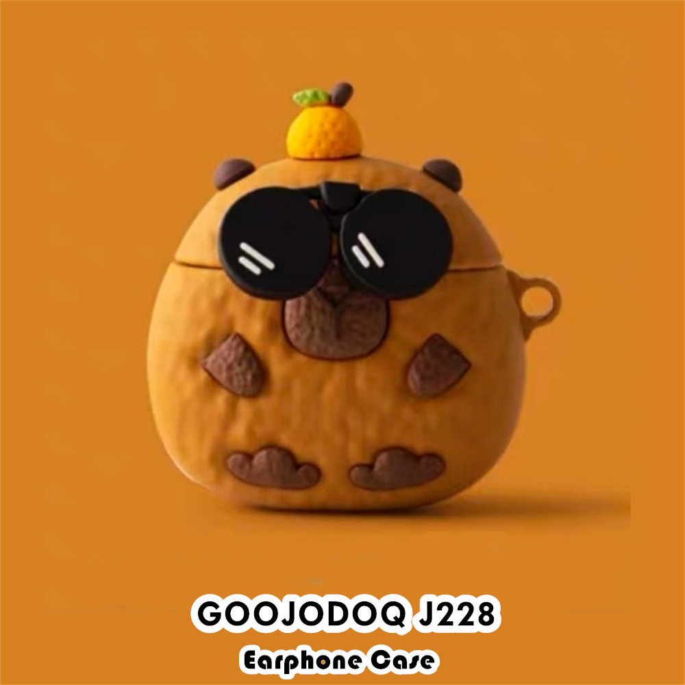 Trend FrontFor GOOJODOQ J228 Casing Case Soft Silicone Headphone Case Trend Cartoon NO.4