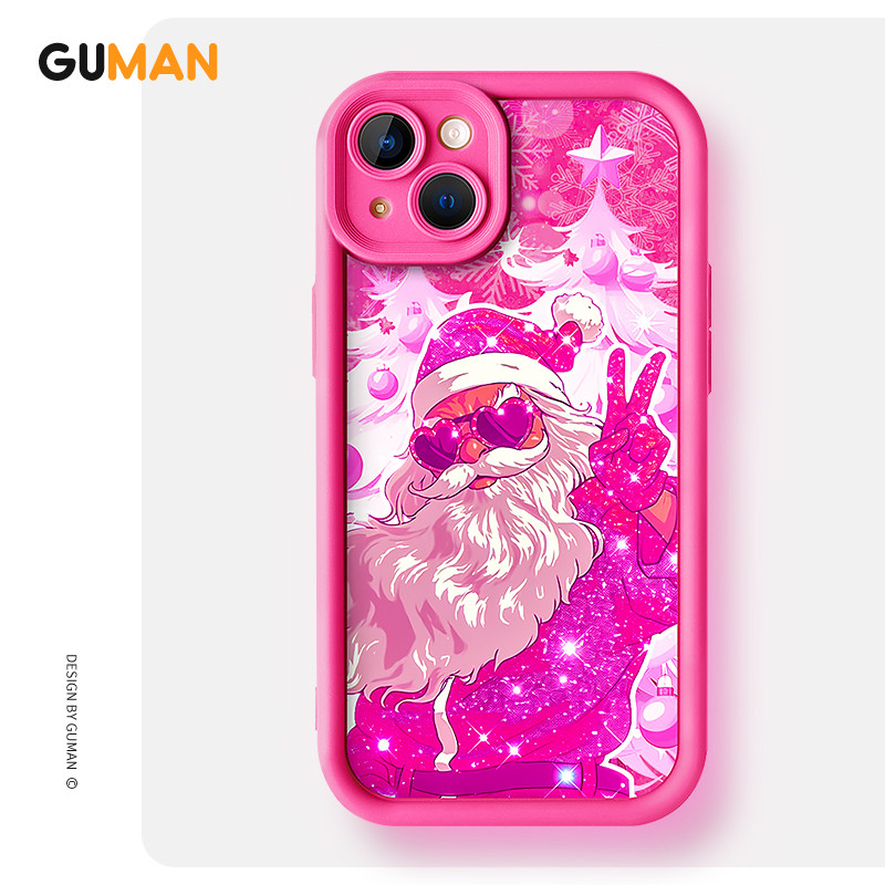 GUMAN เคสไอโฟน วันคริสต์มาส เคสนุ่มกันกระแทก ตลก เคสโทรศัพท์ for iPhone 17 Air 16 15 14 13 12 11 Pro