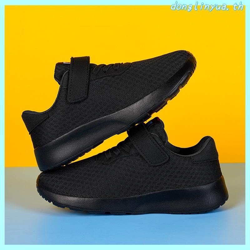 Kids Mesh Sneaker Korean Casual Shoes School Shoes Child Students Black Shoes for Kids Girls Running