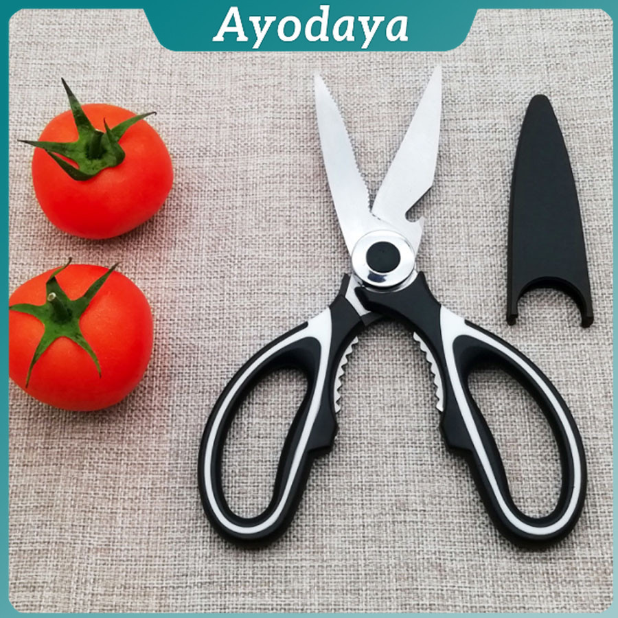 Ayo กรรไกรตัดอาหาร กรรไกรสารพัดประโยชน์ กรรไกรสแตนเลส อุปกรณ์เครื่องครัว Kitchen scissors