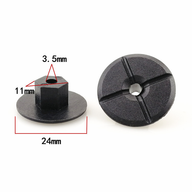 BMW X1X3X5X6ZM แผ่นยามส่วนล่างโดยเฉพาะแชสซีสกรูแตะตัวเองฐานหัวเข็มขัดรถน็อตพลาสติก QSEO HASL