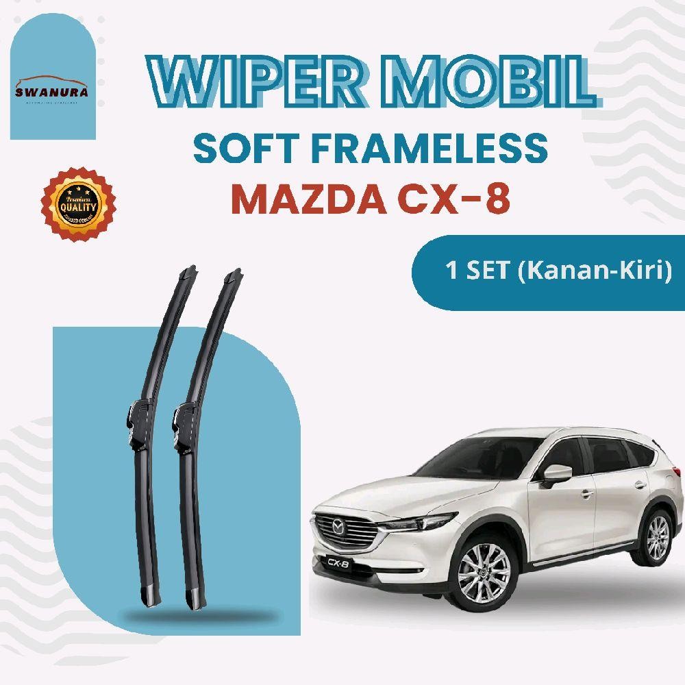 Mazda CX-8 Banana Model Soft Frameless Wiper 1 ชุดขวาและซ้าย