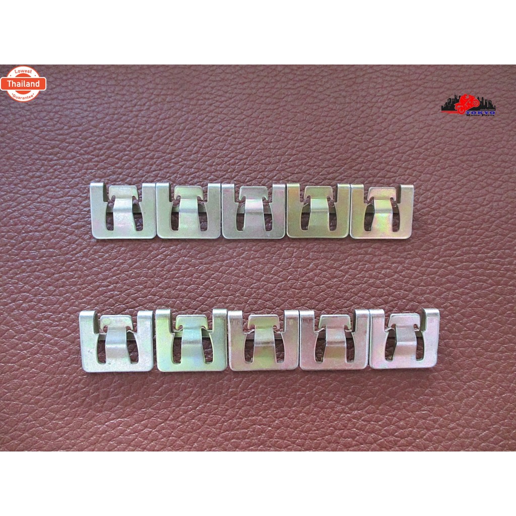 DOOR SEAL DEWATERING LOCKING CLIP STEEL  SET Fit For TOYOTA LN30 LN40 51  // กิ๊เหล็กล็อคยางรีดน้ำปร
