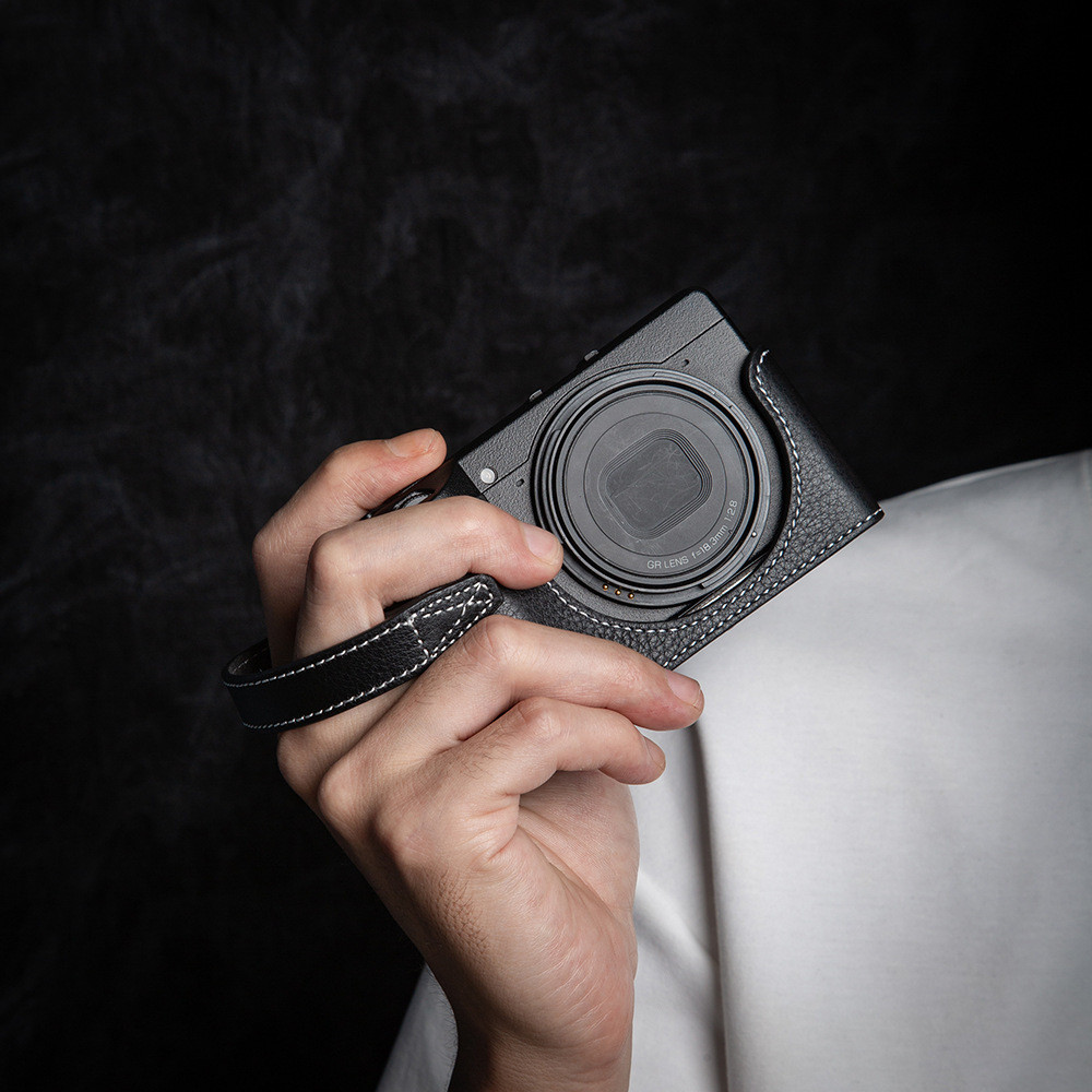 适用于理光GR3保护套相机底座 GR3X皮套真皮手工理光相机包保护壳