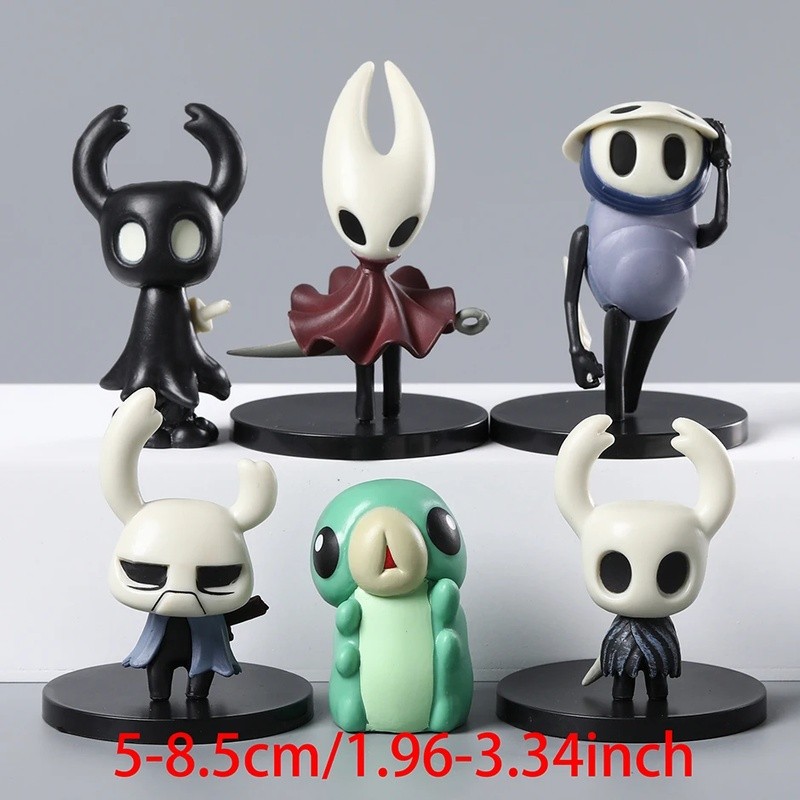 6 ชิ้น Hollow Knight The Knight Hornet Quirrel Zote Grub ตัวเลข