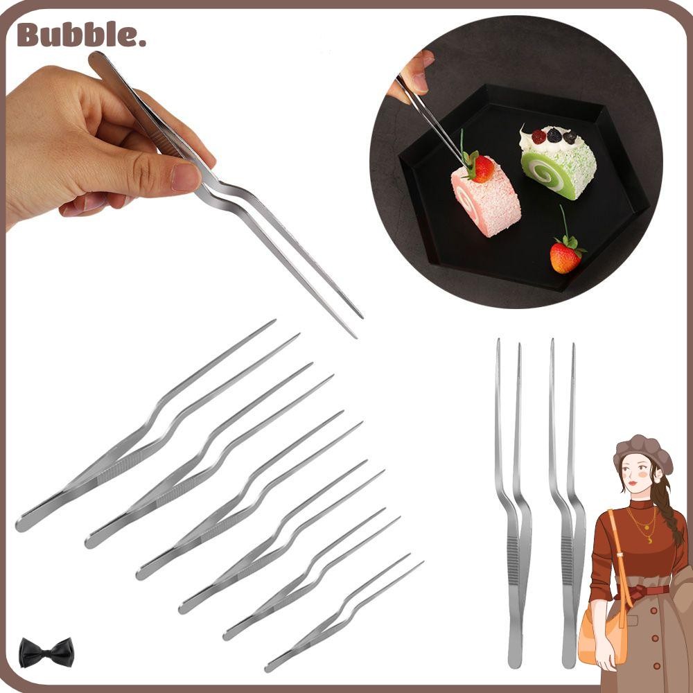 BUBBLE อาหาร Tweezer การนําเสนอเสิร์ฟร้อน Chef สแตนเลส