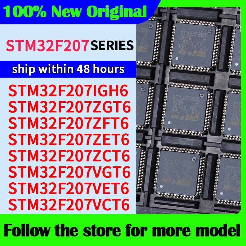 1PCS ไมโครคอนโทรลเลอร์เปล่า STM32F207IGH6 STM32F207ZGT6 STM32F207ZFT6 STM32F207ZET6 STM32F207ZCT6 ST