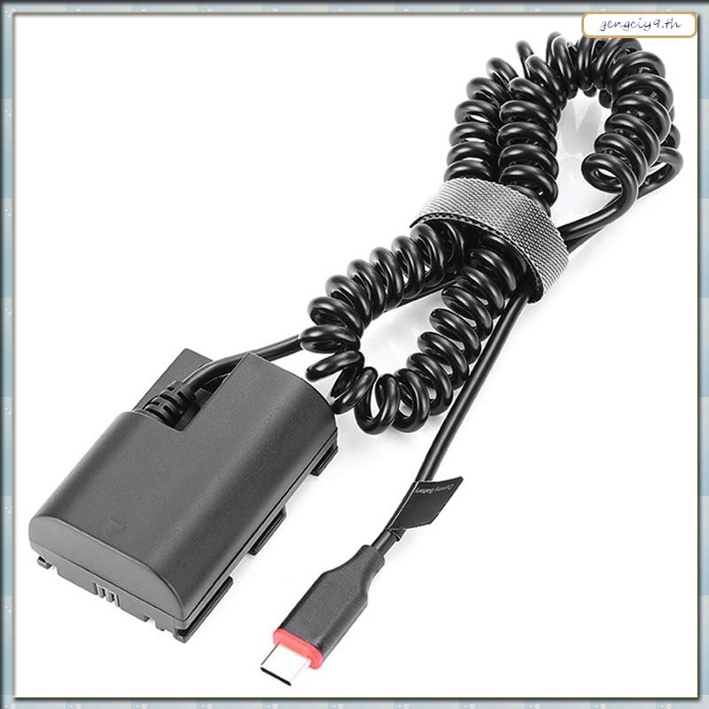 [ZBM] LP-E6 LP-E6NH USB Type-C Dummy Battery Power Adapter สําหรับ R5 R6 5DS R 7D 6D 5D3 5D4 90D 80D