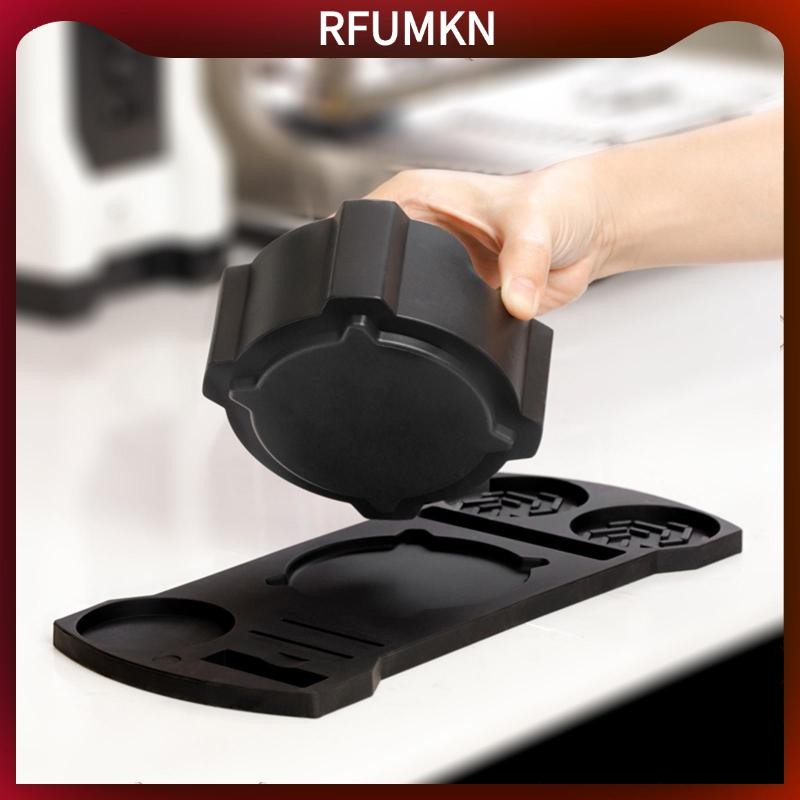 [rfumkn] Espresso Tamping Station Espresso Tamp Mat Organizer Espresso Tamper Mat Stand for Kitchen 