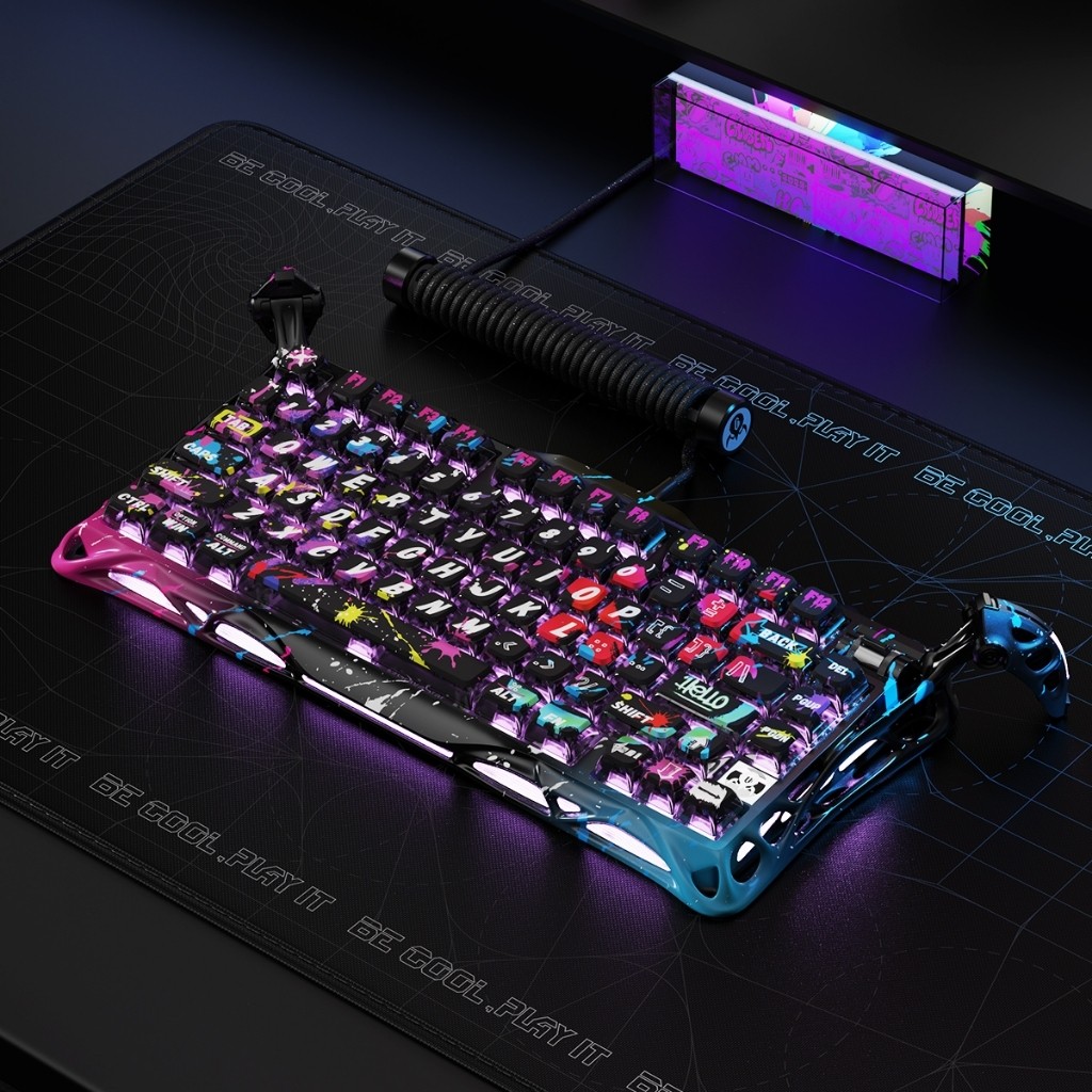 GravaStar Mercury V75 Pro 75% Hall Effect Magnetic Switch Gaming Keyboard – 8K Polling Rate Rapid Tr