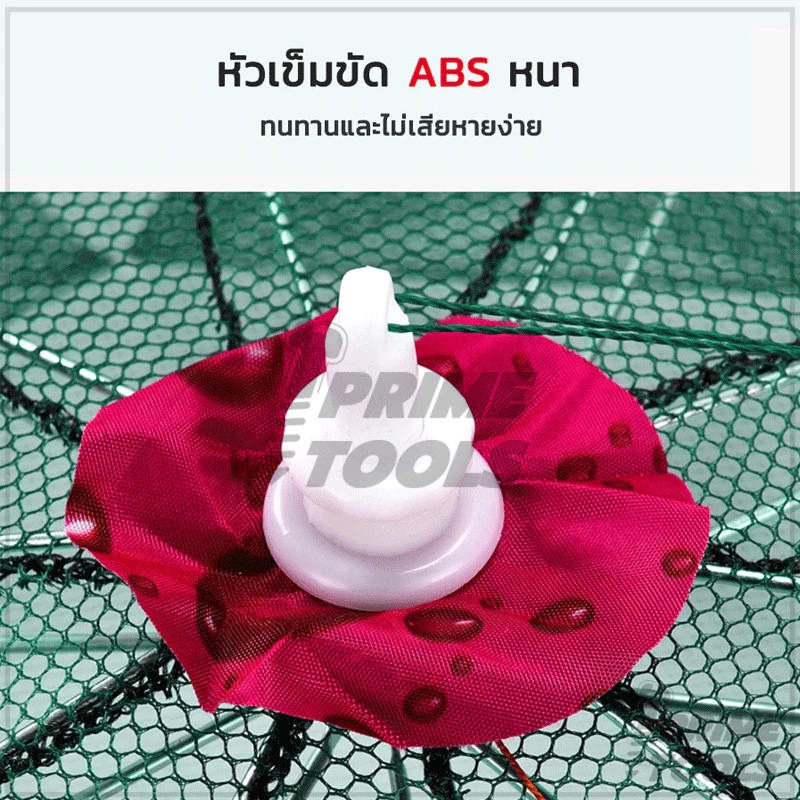 ที่ดักปลา ดักกุ้ง แบบ 6 ช่อง และ 8 ช่อง ตาข่ายพกพาสะดวก แข็งแรง และทนทาน เหมาะสำหรับการตกปลาเพื่อความบันเทิง thumbnail 10