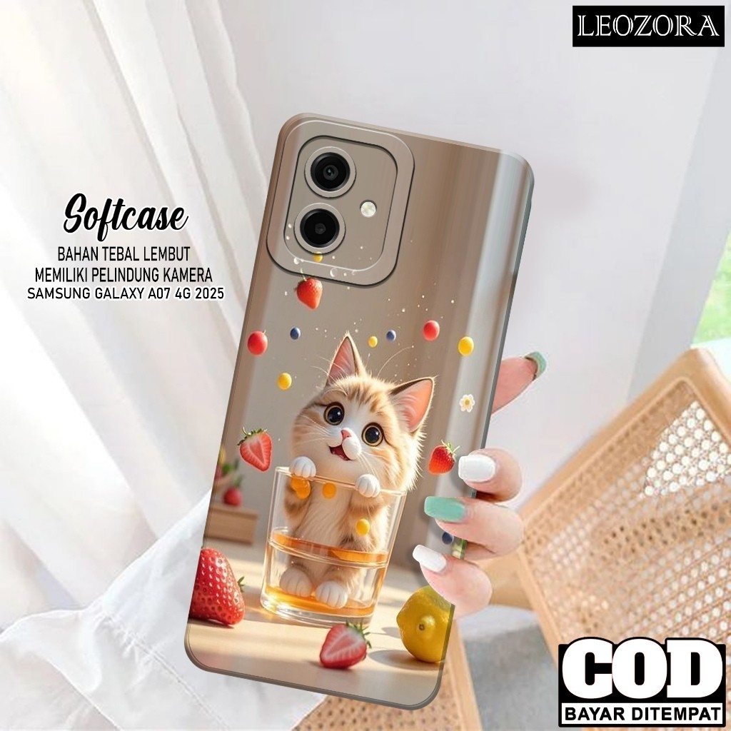 HP Samsung Galaxy A07 4G 2025 กรณีล่าสุด Softcase Pro กล้อง Softcase Samsung A07 4G เคสโทรศัพท์ Sams