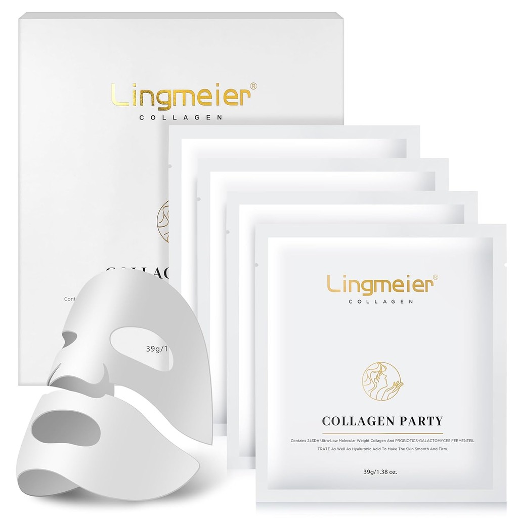 มาส์กหน้าคอลลาเจนคอลลาเจนแท้ 80,000ppm เพื่อความยืดหยุ่น ดูแลผิวด้วยกรดไฮยาลูโรนิก เซรั่มกรดไฮยาลูโร