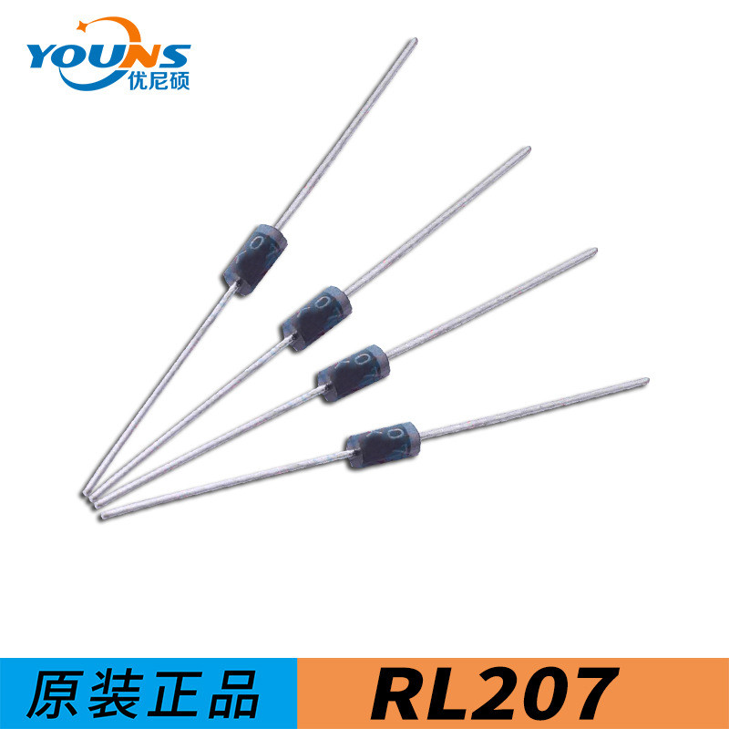 MIC GW ขายตรงจากโรงงาน Rectifier Diode RL207 RL201-207 2A1000V Bulk/Braided เข็มขัด