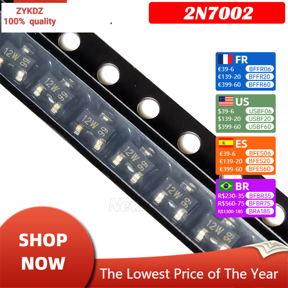 100PCS 2N7002LT1G 2N7002 SOT BOT-23 SMD 706 MMBT2907A 2F 2N22 1P 2N3904 1AM 2N3906 2A 2N5551 G1 G1 M