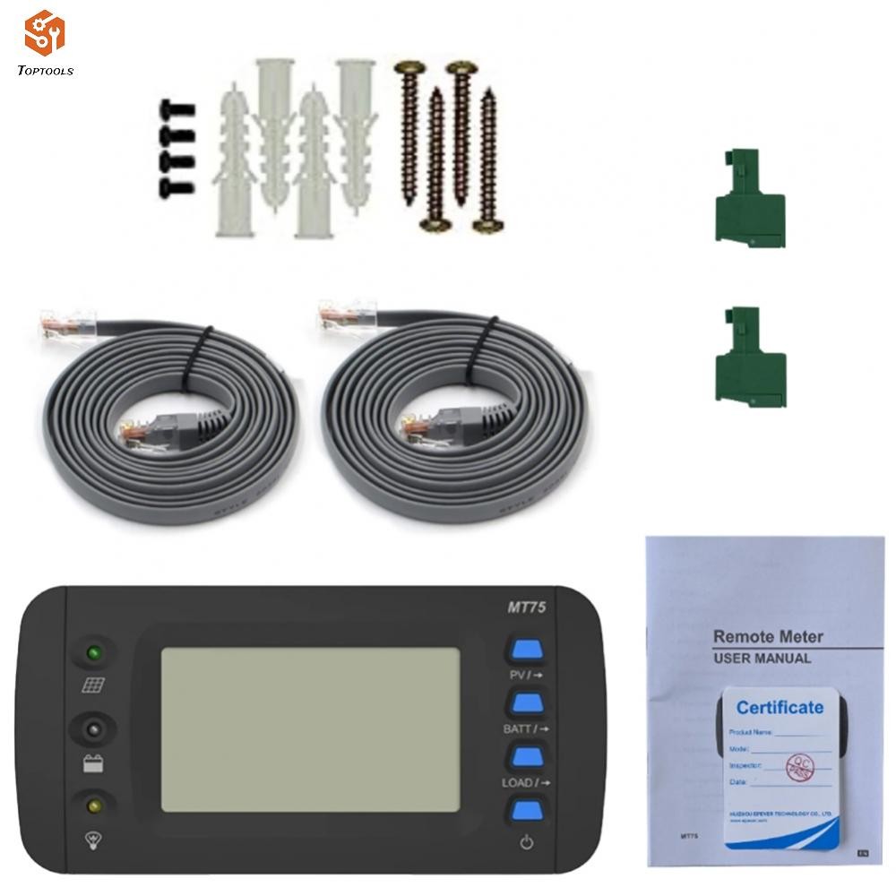 MT75 Remote Meter สําหรับ EPEVER Solar Controller และอินเวอร์เตอร์พร้อมชุด Mobile App