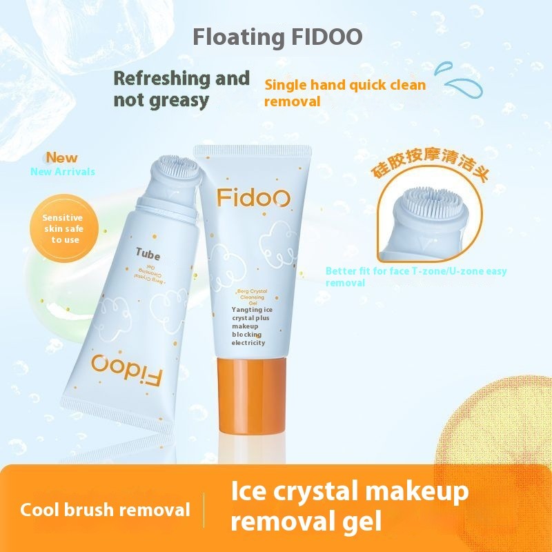 Fidoo เจลล้างเครื่องสําอางคริสตัลน้ําแข็งลอยน้ํา FIDOO เจลล้างเครื่องสําอางใช้สําหรับทําความสะอาดผิว