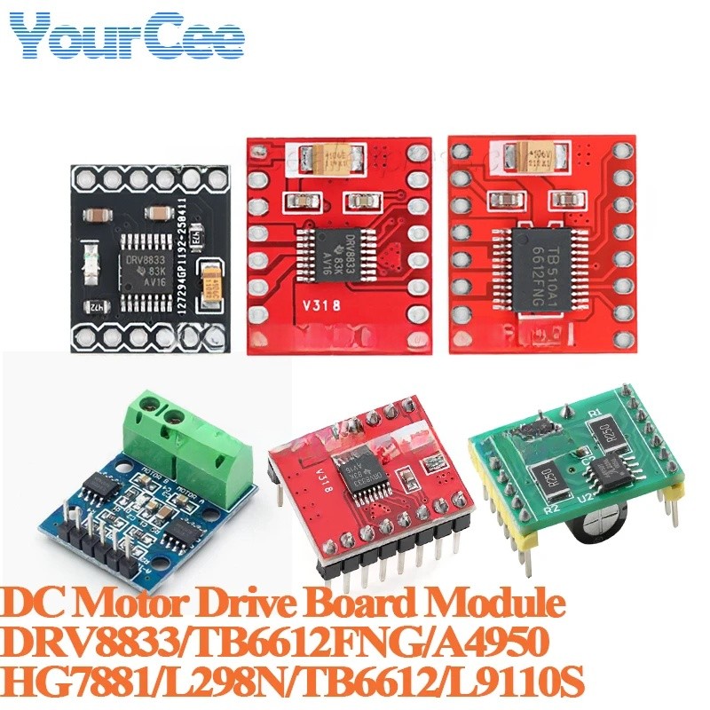 2 ชิ้น/1 PC TB6612FNG DC มอเตอร์โมดูล TB6612 DRV8833 A4950 HG7881 L9110S 2 ช่องบอร์ดอัจฉริยะมอเตอร์