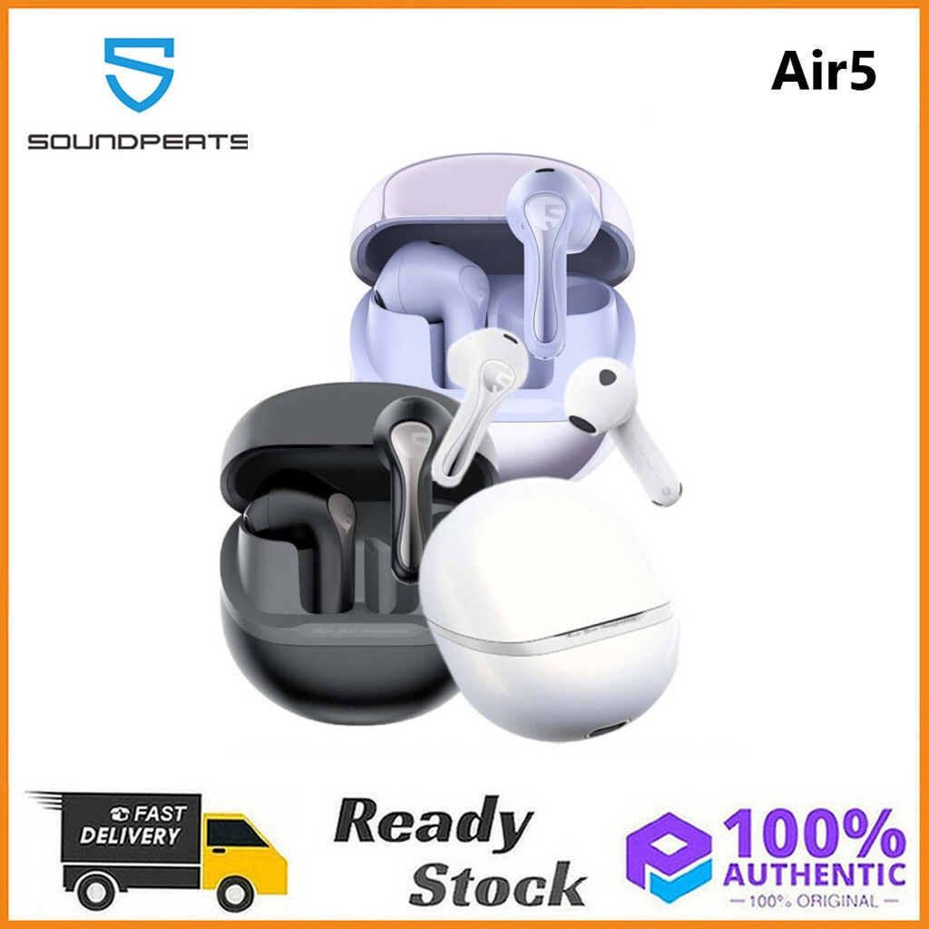 Original SoundPEATS Air5 หูฟังบลูทูธหูฟังชนิดใส่ในหู ANC Active Noise CancellationHT99 T33Z