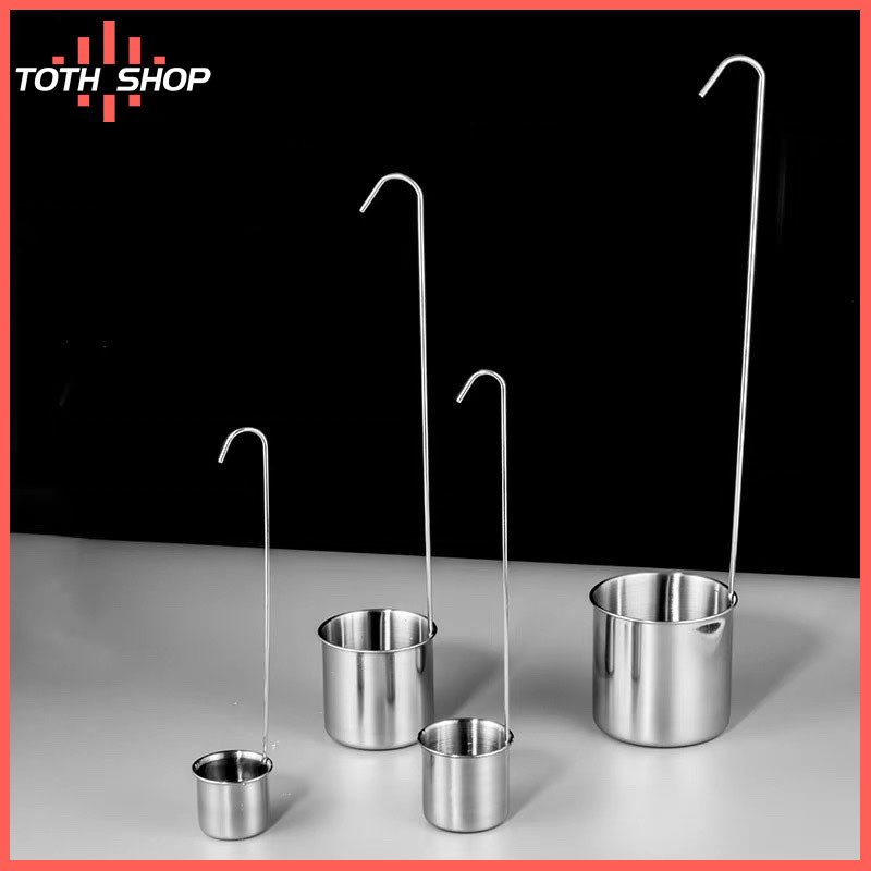 ToTH แขวนสแตนเลสด้ามยาวช้อนไวน์กระบวยซอสทัพพี 25/50/100/250/500ml