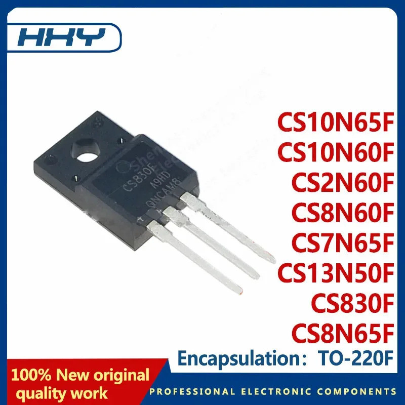 5pcs CS8N65F CS830F CS13N50F CS7N65F CS8N60F CS2N60F CS10N60F CS10N65F TO-220F Field Effect ทรานซิสเ