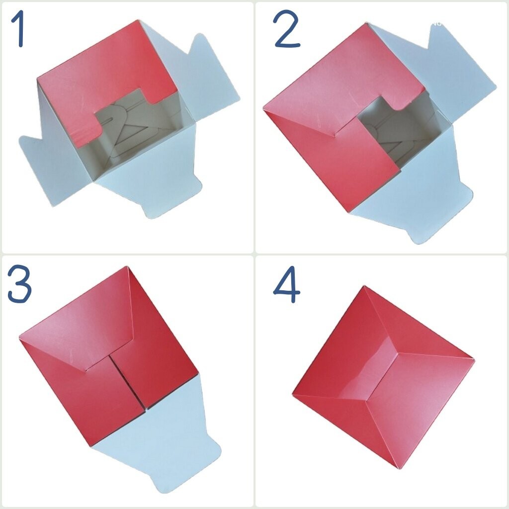 กล่องคุกกี้ แพ็ก 10 ใบ คละลาย Xmas กล่องขนม ของชำร่วย - รูปที่ 3