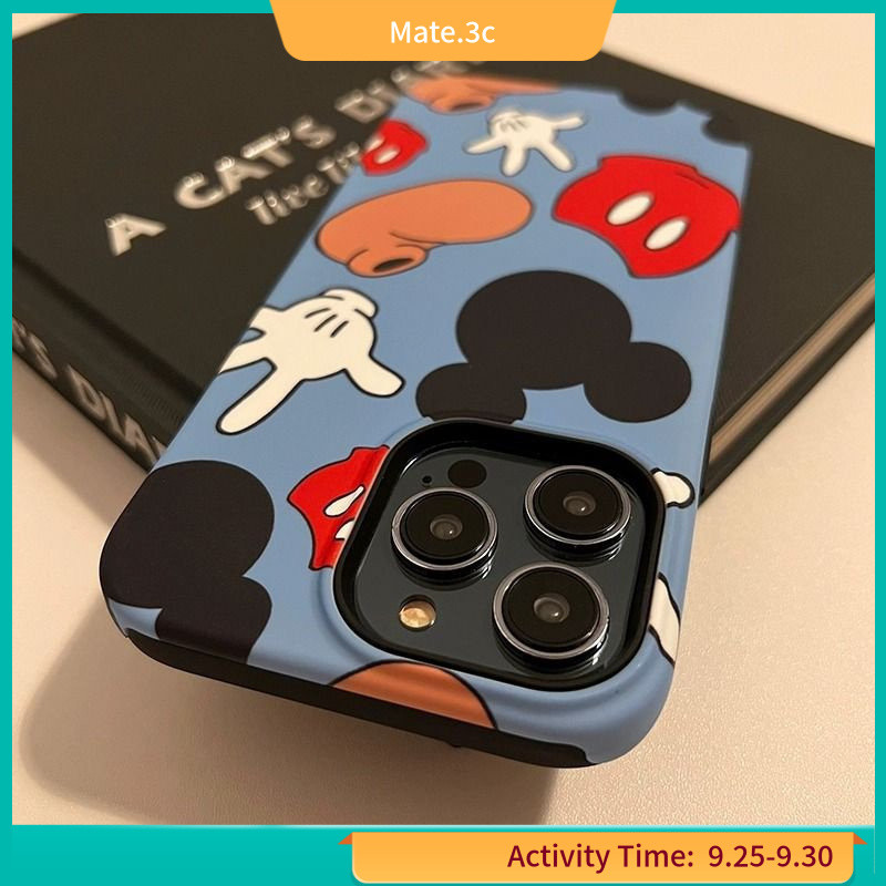 เคสโทรศัพท์มือถือ ลายมิกกี้เมาส์กระจาย สําหรับ iPhone11 12 13 14pro 13promax G9EX 2 in 1