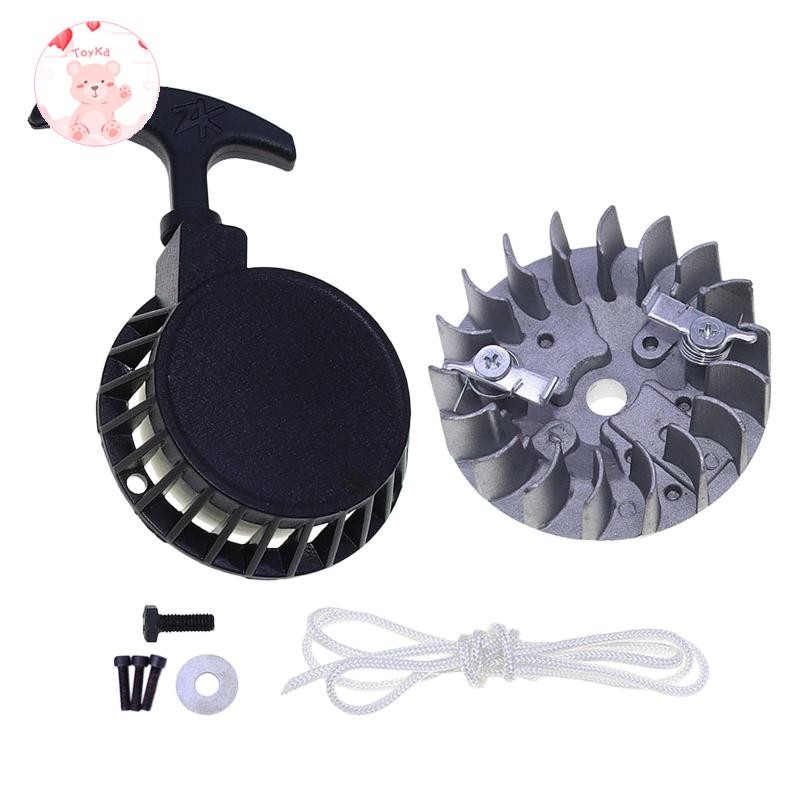 [Whbadguy] Pull Start Flywheel Screws Pull Cord Kits Pull Starter Parts for Mini Two Stroke 49cc Dir