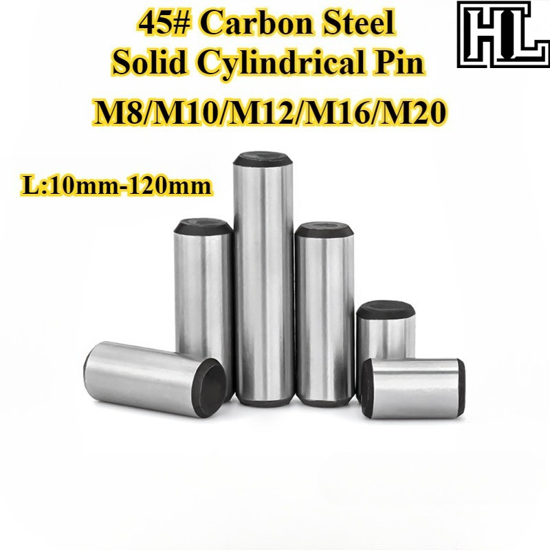 [HL-YZ] Quenching Of 45# เหล็กคาร์บอน, ขาทรงกระบอกแข็ง, M8/M10/M12/M16/M20, GB119 หมุดยึดแบบชุบแข็งแ