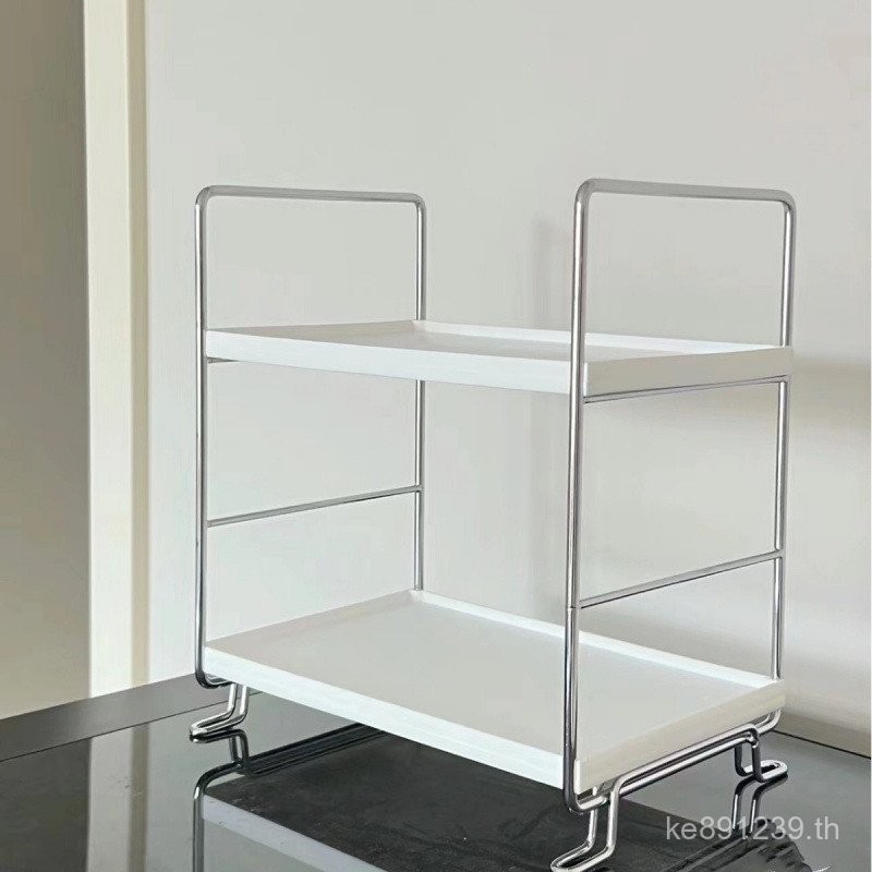 สองชั้นมัลติฟังก์ชั่ที่ถอดออกได้สก์ท็อปชั้นวางจัดเก็บชั้นวางของกระจุกกระจิกเครื่องสําอางห้องน้ําเครื