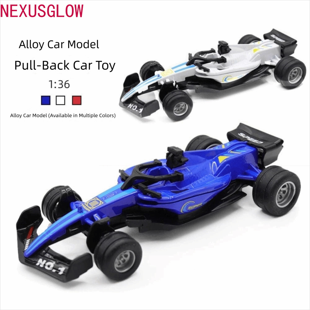 NEXUSGLOW F1 Race Car Model Toy, Track Edition Drift F1 Race Car Toys, Simulation Car Model 1:36 Sli
